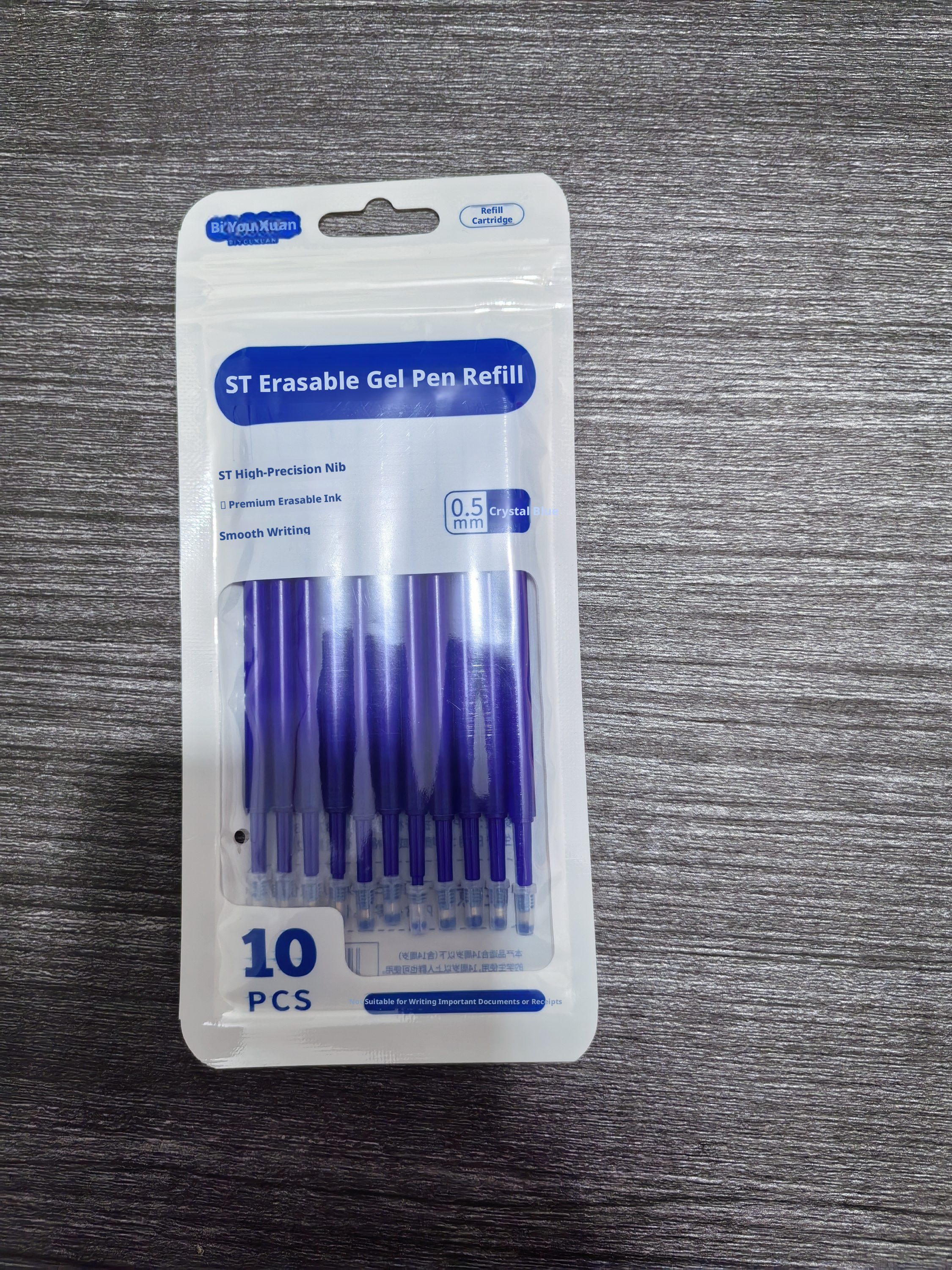 Neutral pen core replacement-ST tip-black-0.5mm-10 pieces