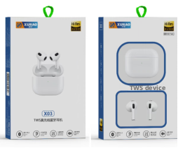 Wireless Bluetooth Headset-S03 Flat Ear-White-1 pcs 3