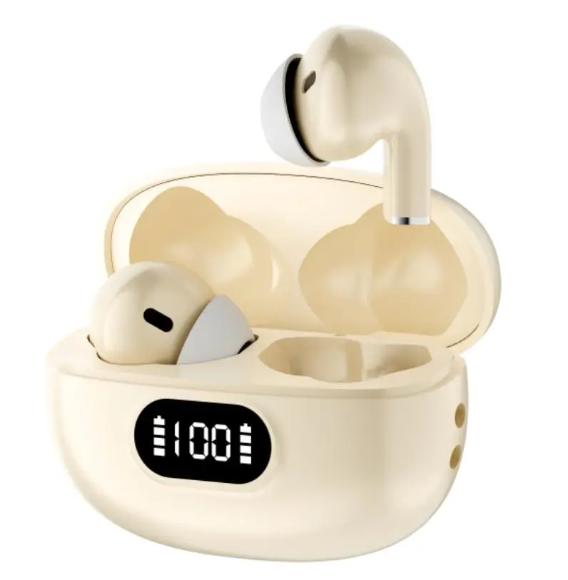 In-ear Bluetooth headset-off-white-PC+ABS-1 pair