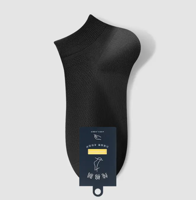 Flat mesh socks-black