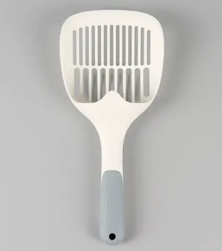 Dense-hole cat litter shovel-white-pp-1 piece