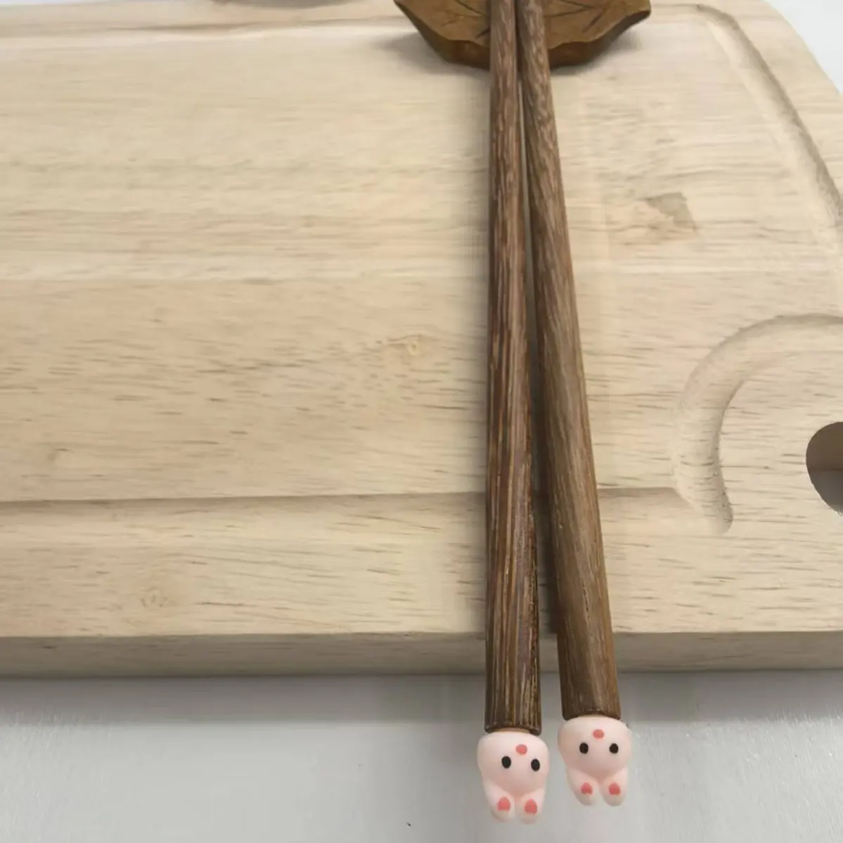 Solid wood chopsticks-cute rabbit model-18 * 7
