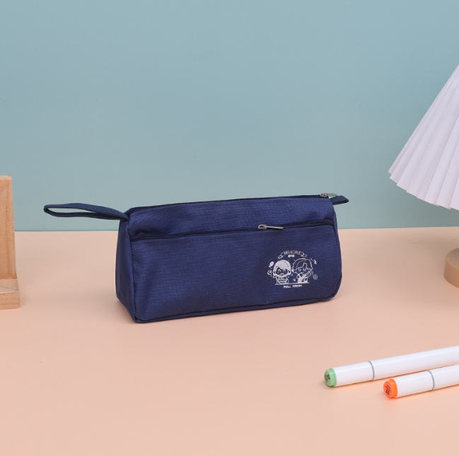 Double pencil case-blue-1 piece