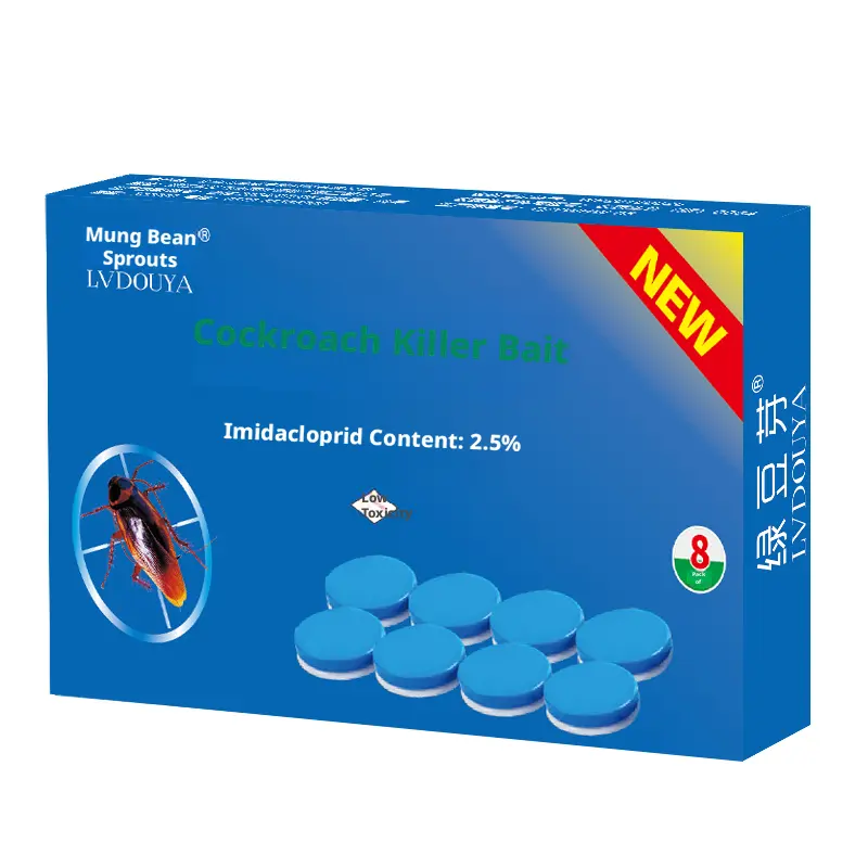 Cockroach killing bait-Convenience sticker-8 tablets-1 box