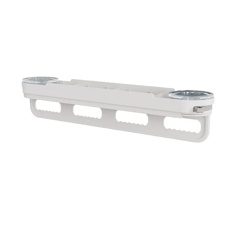 Suction cup withdrawal storage rack-white gray-length 35.5cm