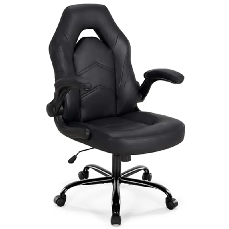 Ergonomic Office Computer Home Gaming Desk Chair Adjustable PU Leather Racing Chair Flip-up Armrest For Christmas Furniture 4