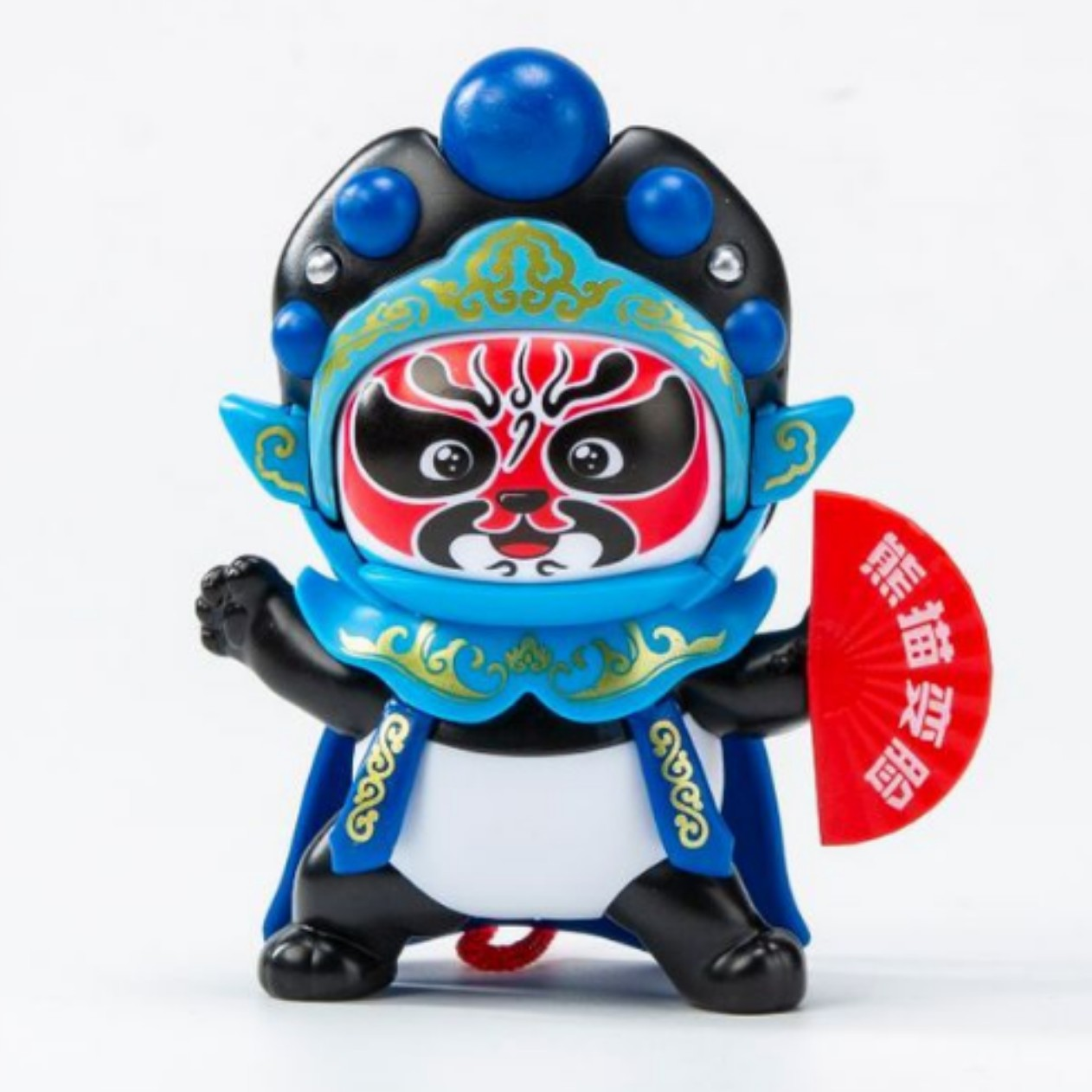 Sichuan Opera Face Changing Doll-Panda 4 Variations-Blue-1