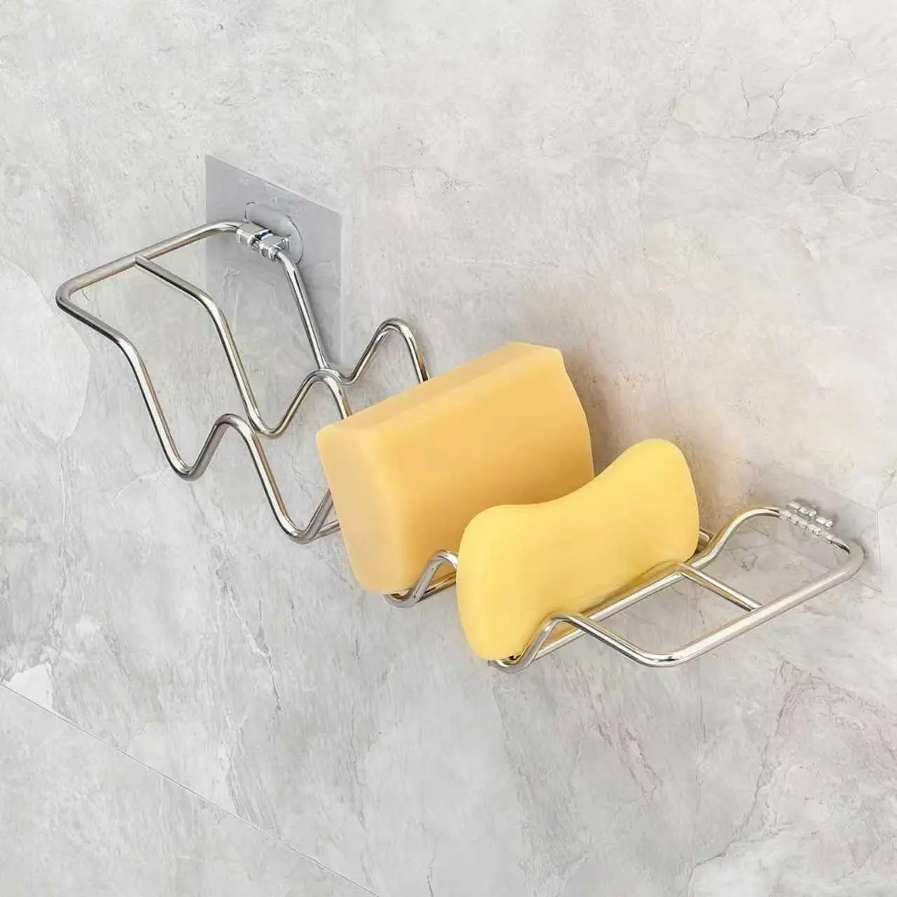 Soap stand-Wall model-Bright silver-201 stainless steel
