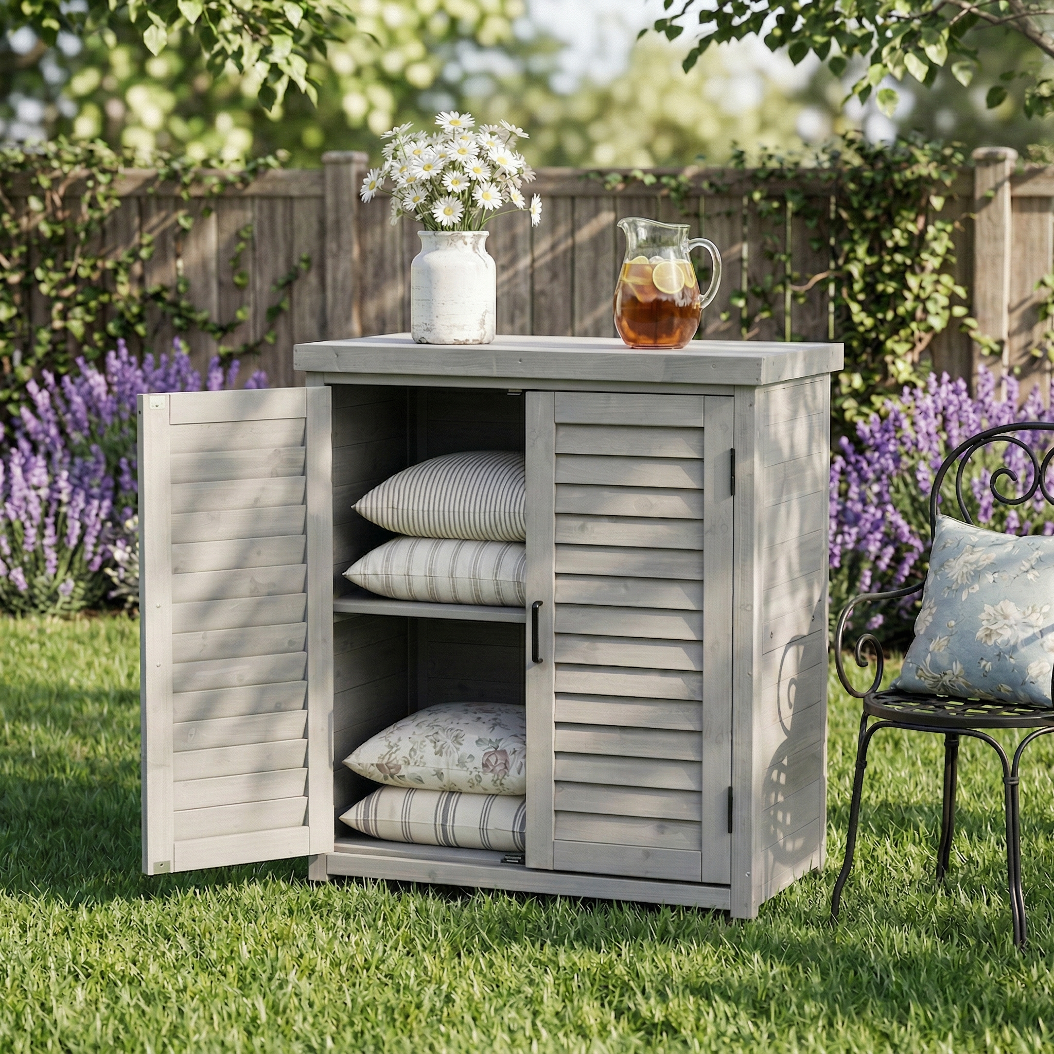 Wood Potting Bench, picture 3 of 4