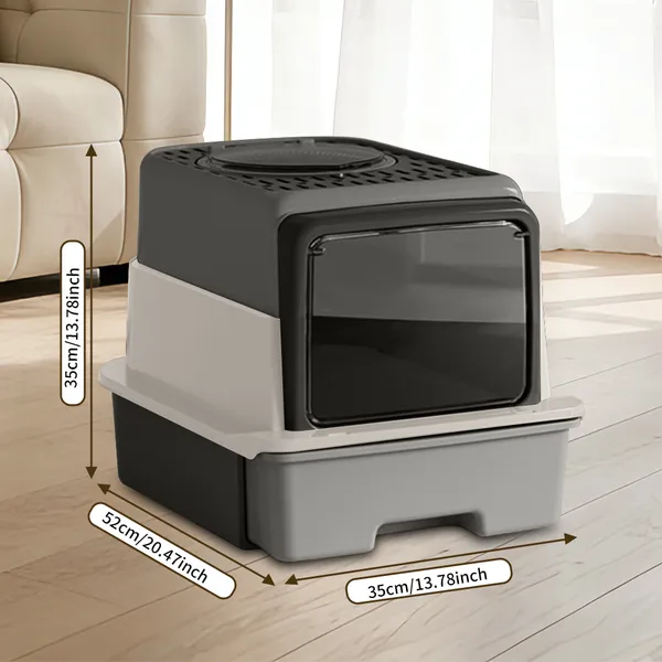 2026 Top-Rated Cat Litter Box, Pull-Out Drawer, No Scoop Needed, Fits Modern... 3