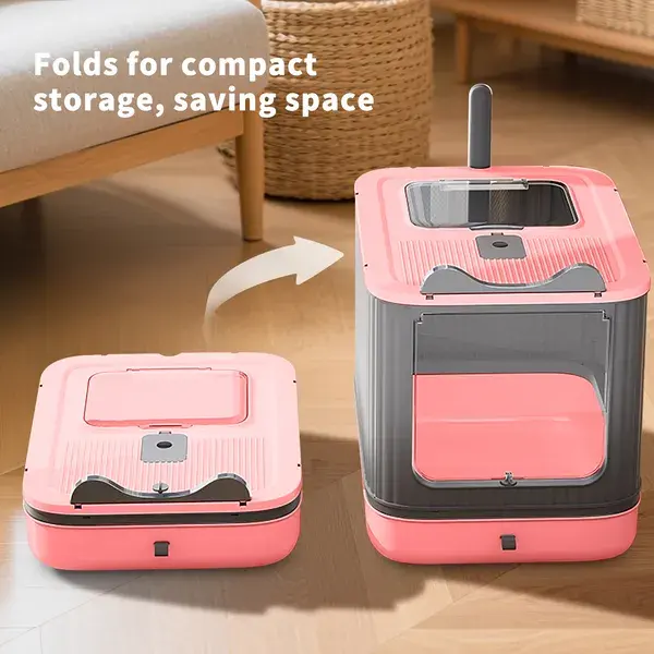 Elf Cat Litter Box, Dual-Entry Fully Enclosed