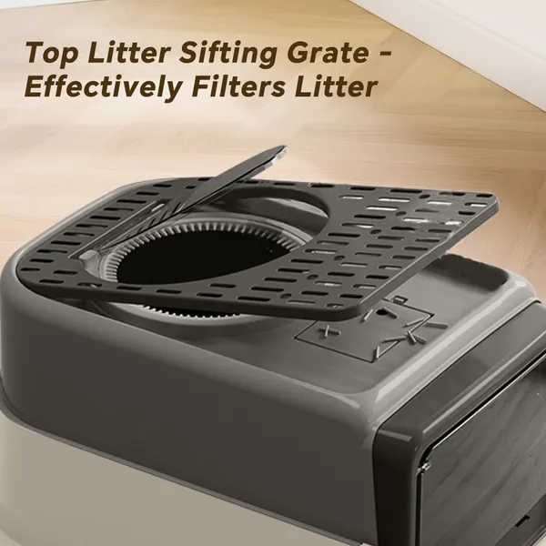 2026 Top-Rated Cat Litter Box, Pull-Out Drawer, No Scoop Needed, Fits Modern... 4