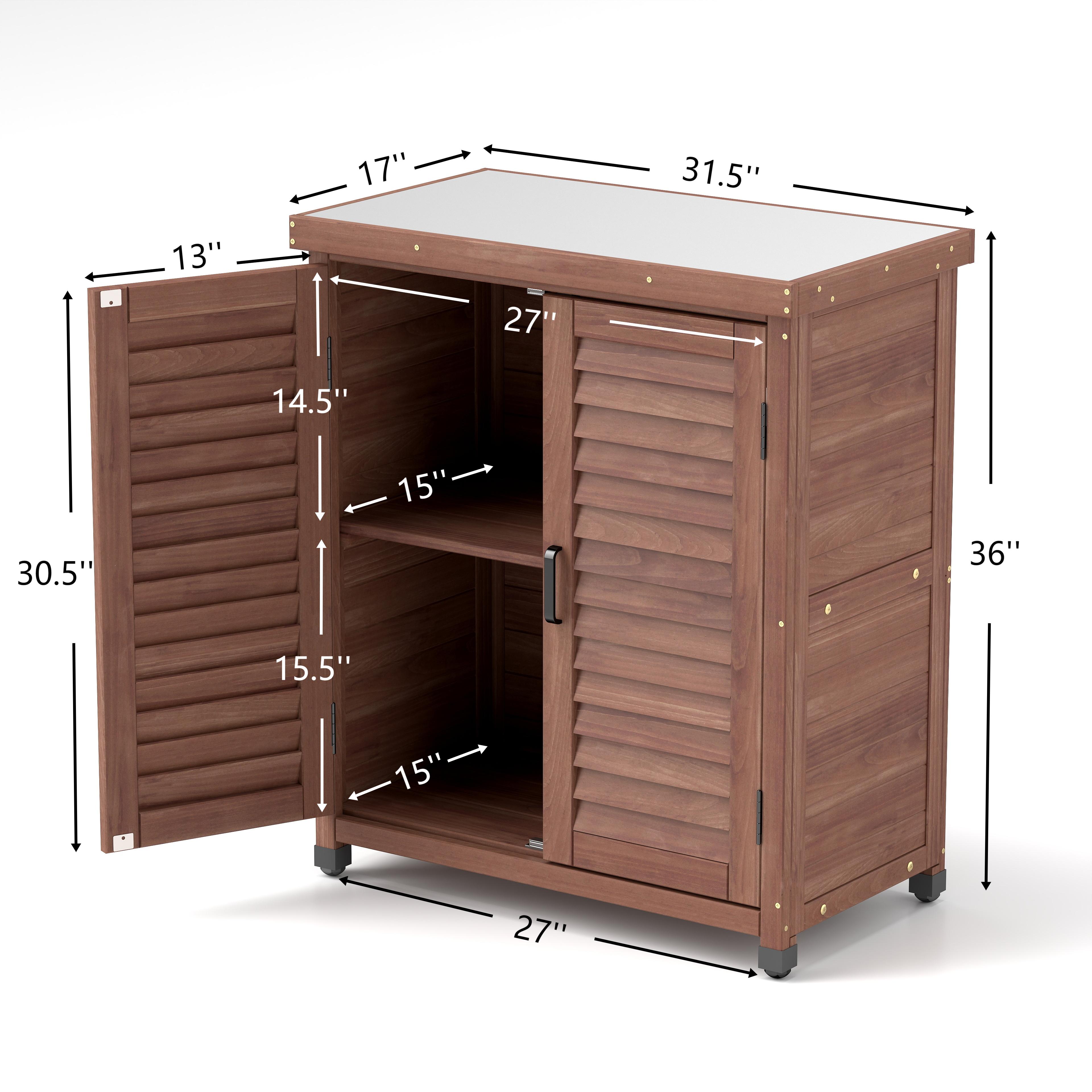 Wooden Potting Bench with Storage, picture 4 of 5