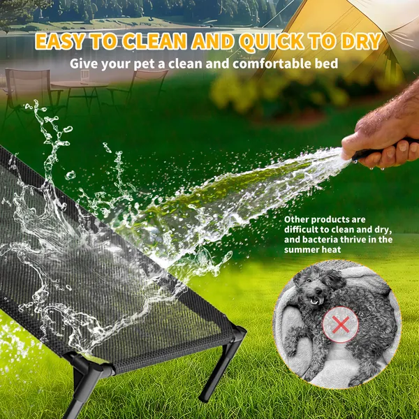 Elevated Breathable Mesh Pet Bed, Indoor&Outdoor Use, Sizes For Small To XL... 5