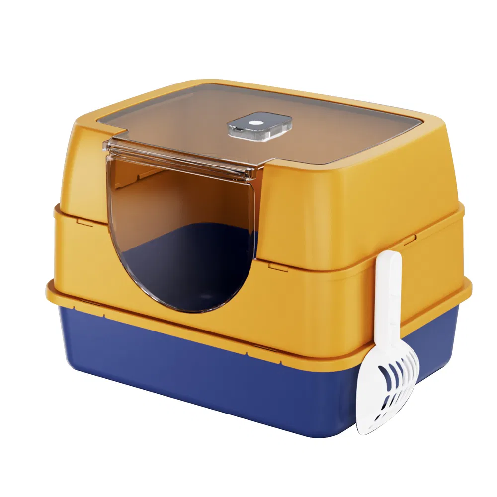 Enclosed Cat Litter Box, Orange - Odor-Locking, Spacious For Large Cats, A... 7