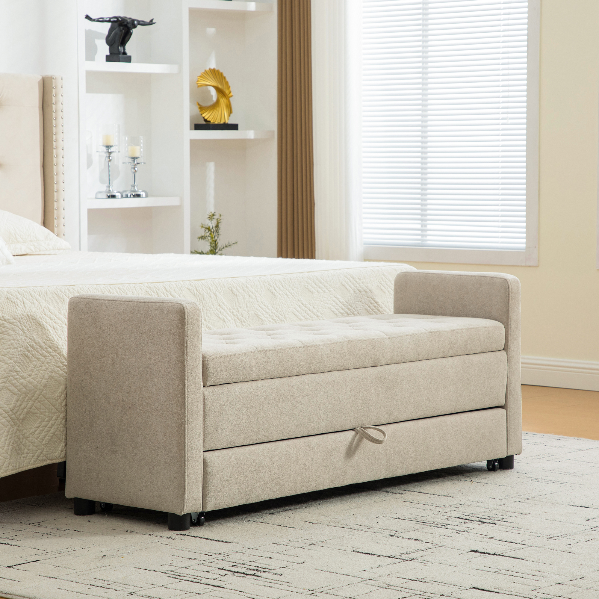 Upholstered Storage Bench, picture 2 of 5