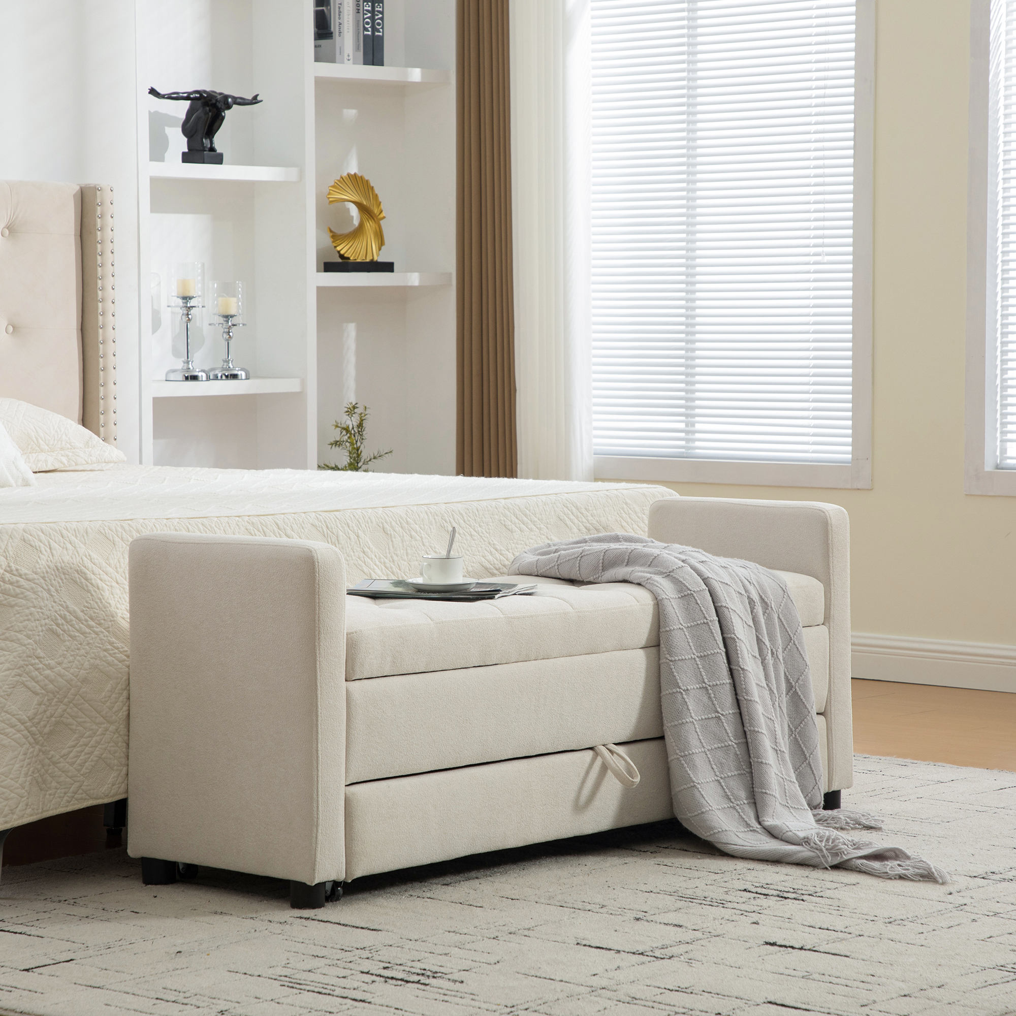 Upholstered Storage Bench, picture 2 of 4