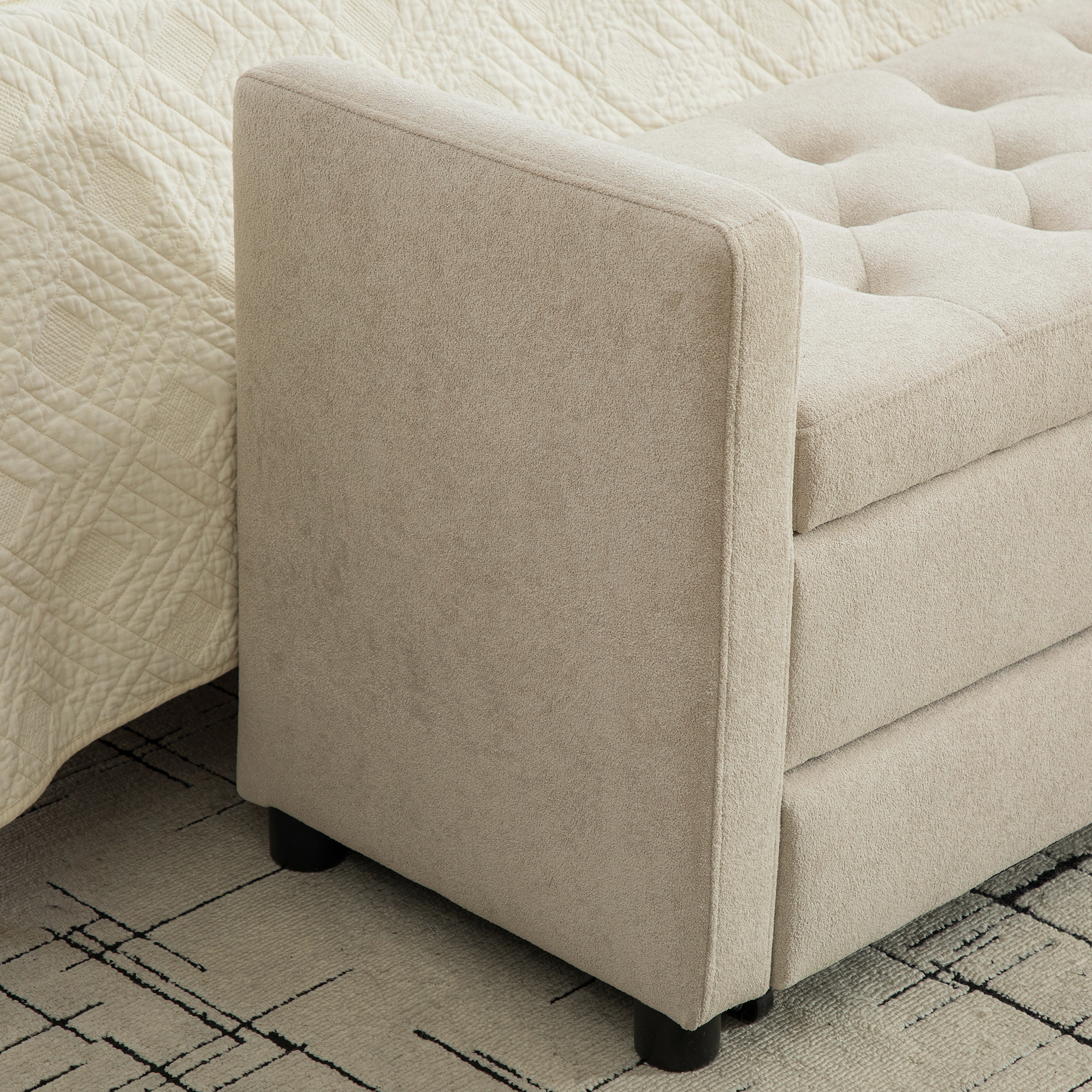 Upholstered Storage Bench, picture 3 of 5