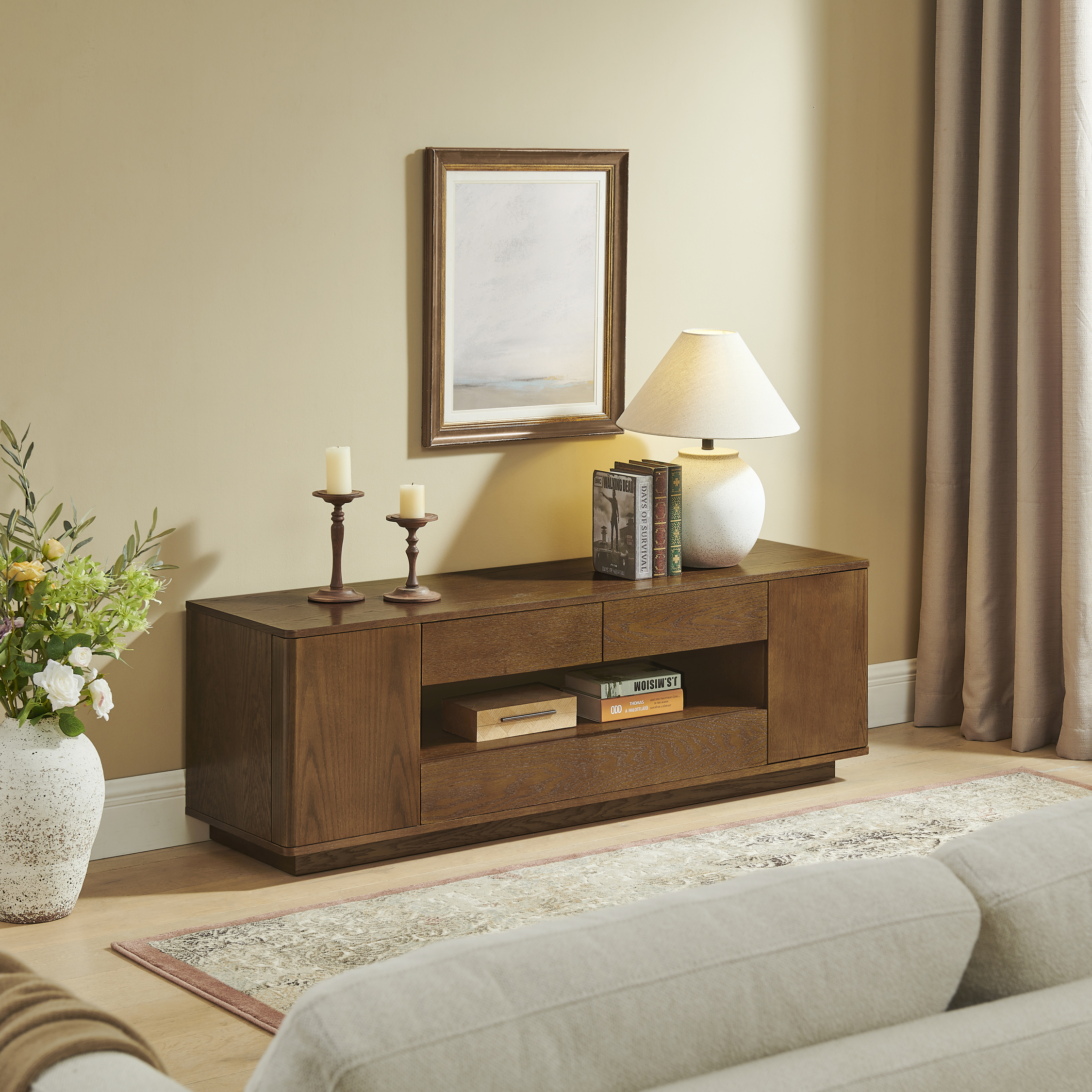 Walnut TV Stand