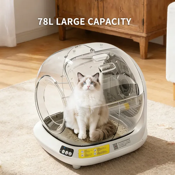 Best Automatic Cat Litter Box, 78L Fully Enclosed Tu-ya APP Smart Self-Cleaning... 3