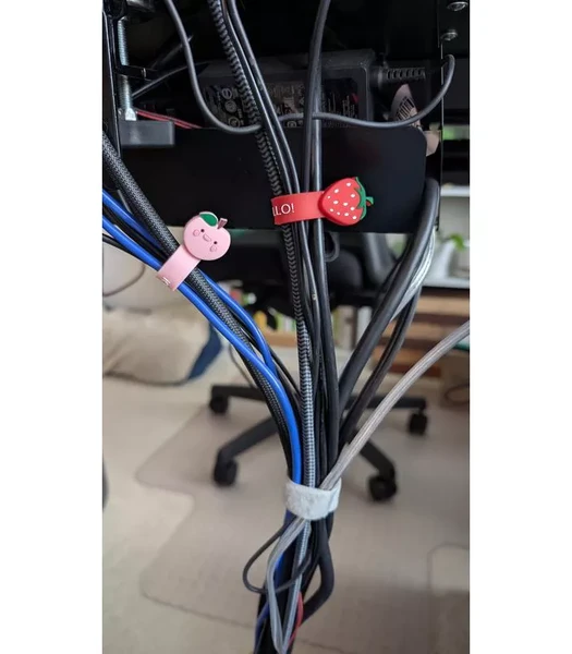 Cable Wraps - 2pk Cord Organizer For Desk 5