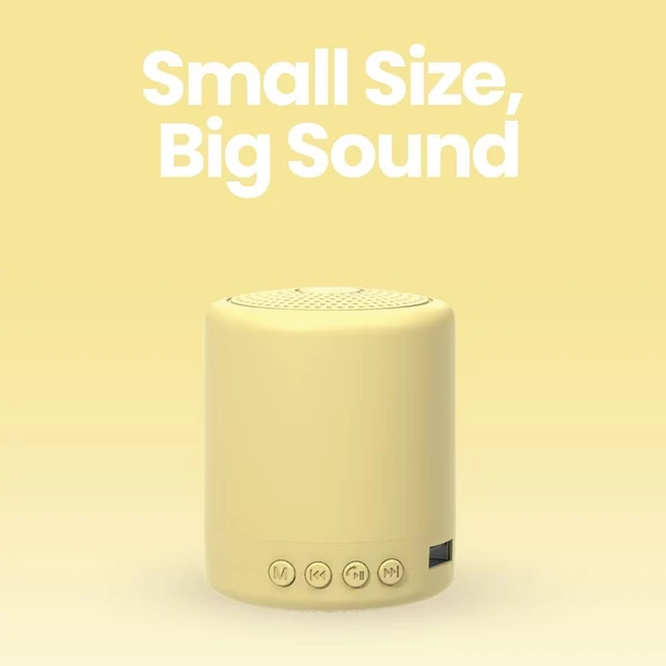 Mini Wireless Speaker - Yellow 3