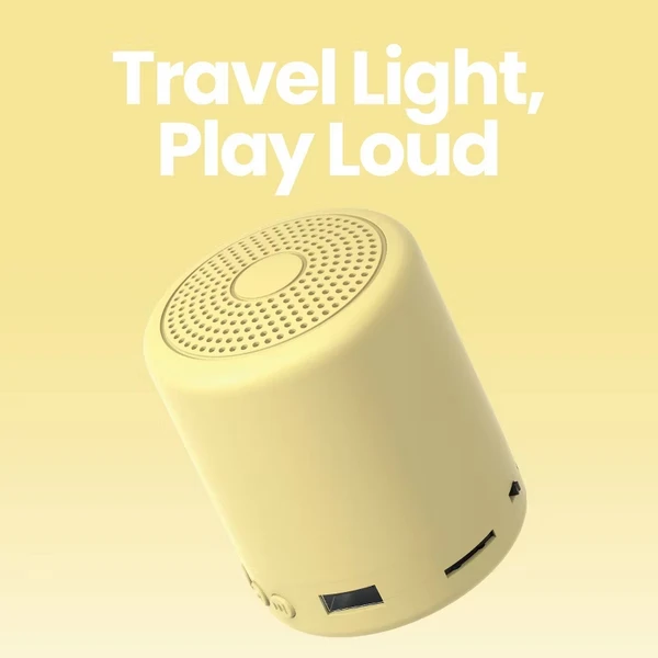 Mini Wireless Speaker - Yellow 2