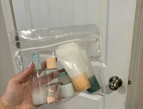 Travel Toiletry Bag Set 7 Pieces – Silicone And EVA, Lightweight Luggage... 5