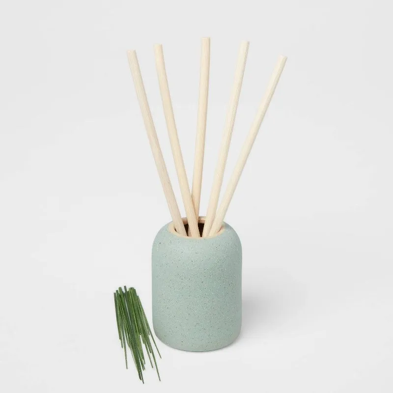 100ml Matte Textured Ceramic Lavender Eucalyptus Diffuser Gray: Home... 5
