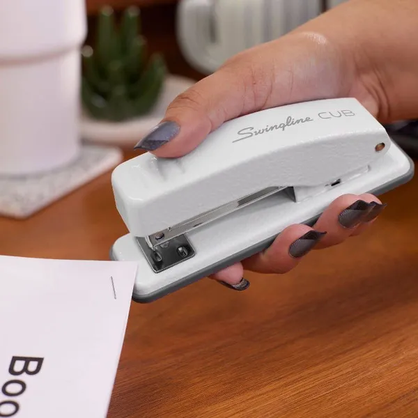 Compact Stapler - White