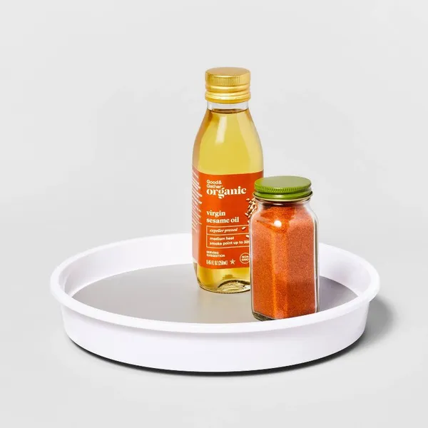 10" Lazy Susan Turn Table: Non-Slip Kitchen Organizer, Spice & Pantry Storage... 2