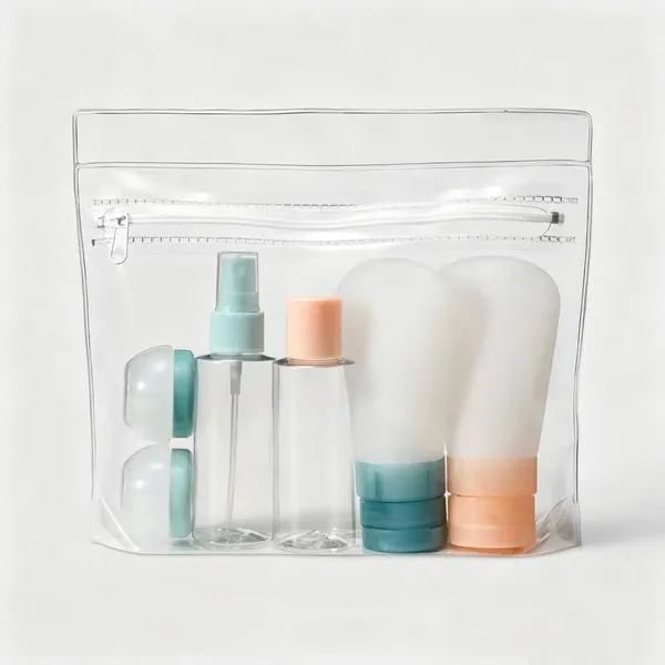 Travel Toiletry Bag Set 7 Pieces – Silicone And EVA, Lightweight Luggage... 3