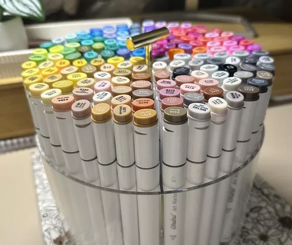 Acrylic Round Desktop Organizer 5