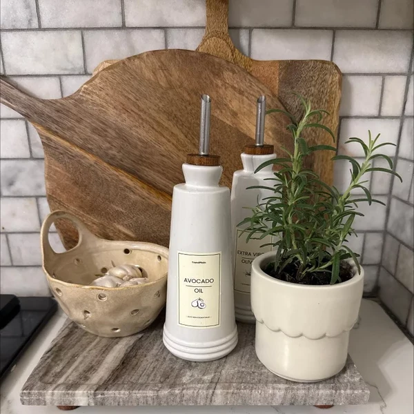 Ceramic Modern Outdoor Planter – Cream, 4"x3.875" For Plants & Succulents 5