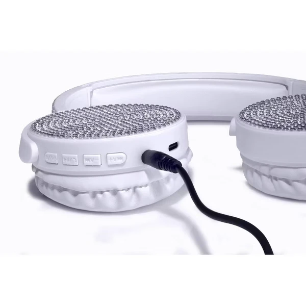 Bling Wireless / Wired Bluetooth Headphones: Adjustable Over-Ear Design 4