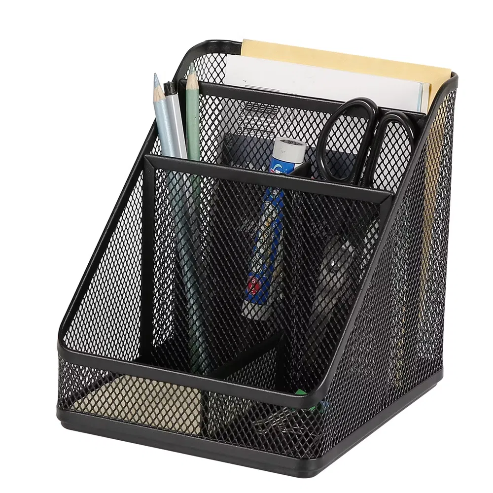 Mesh Medium Desktop Organizer Black 6