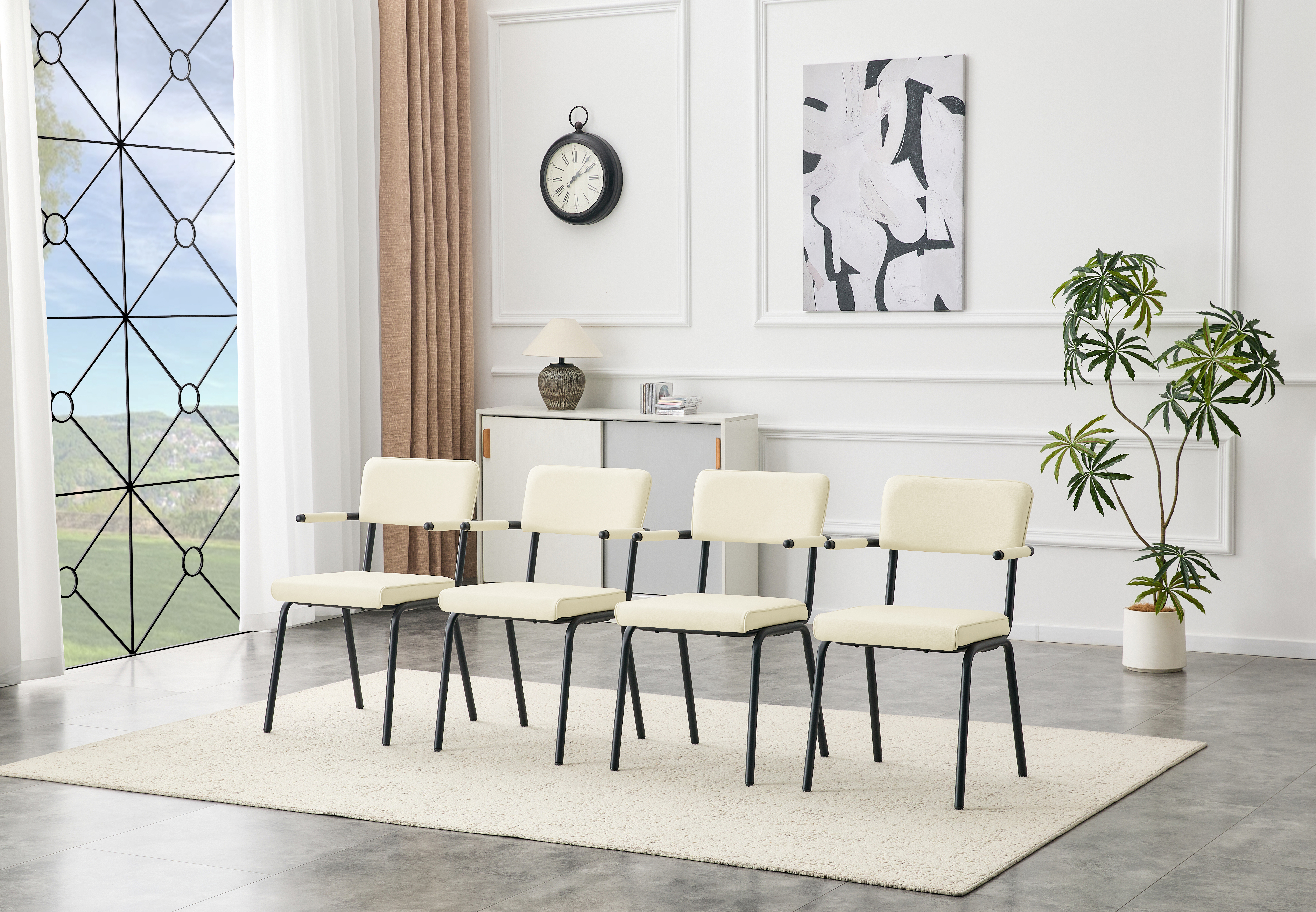 Upholstered Dining Chairs Set of 4