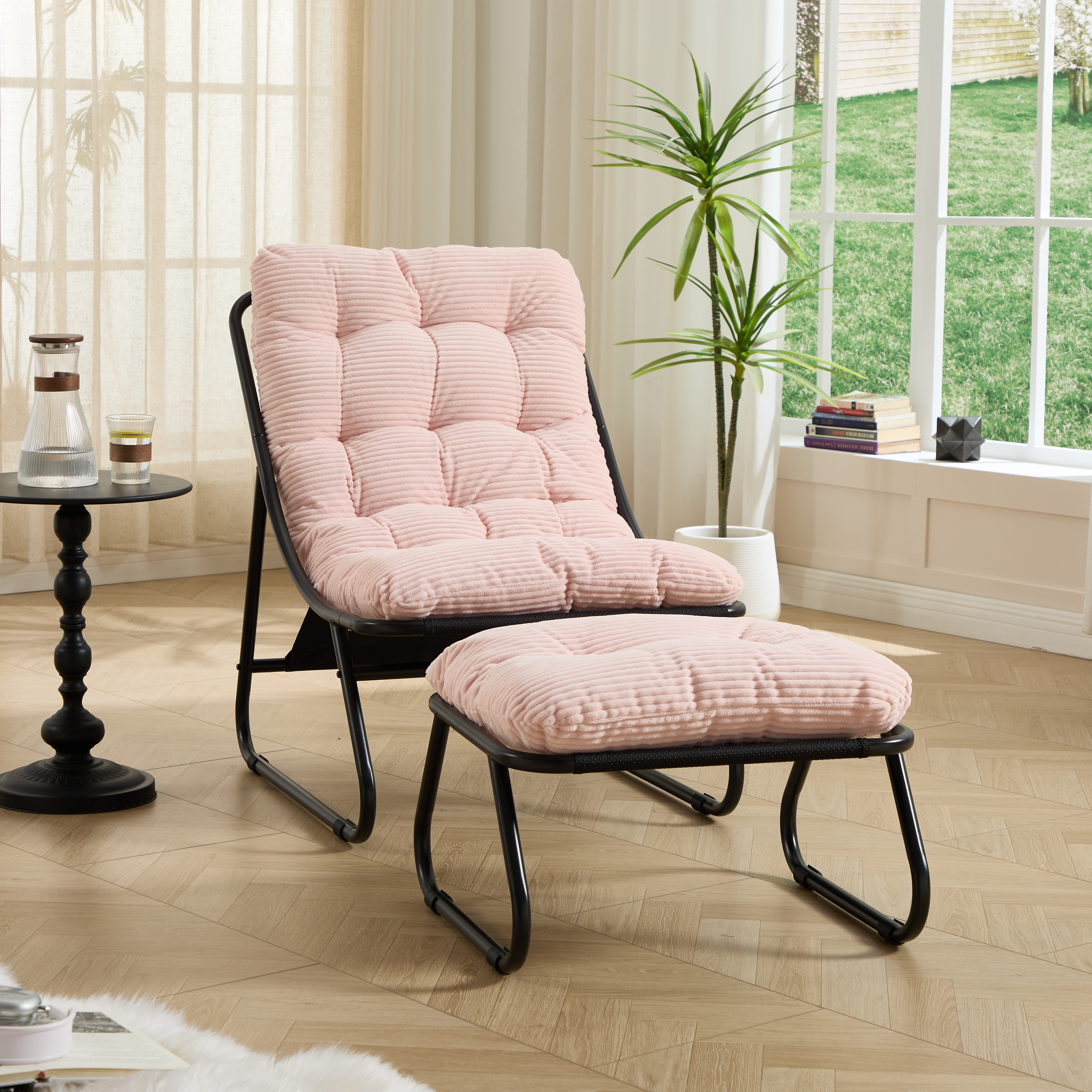 Patio Lounge Chair with Ottoman, picture 2 of 4
