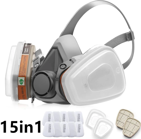 Halbe Gesicht Maske Atemgerät Staubmaske Für Holzbearbeitung Malerei Schweißen