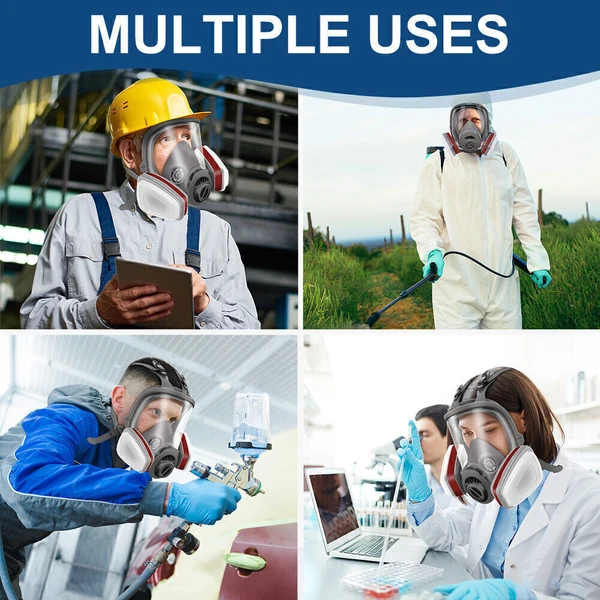 Wiederverwendbar Voll Gesicht Atemgerät Maske Für Malerei Spritzen Schweißen