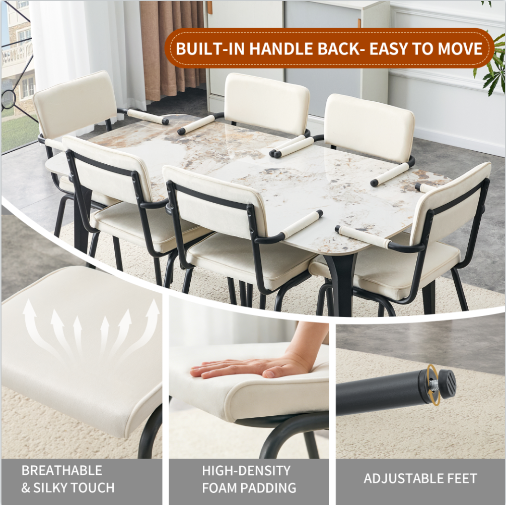 Upholstered Dining Chairs Set of 4, picture 4 of 4