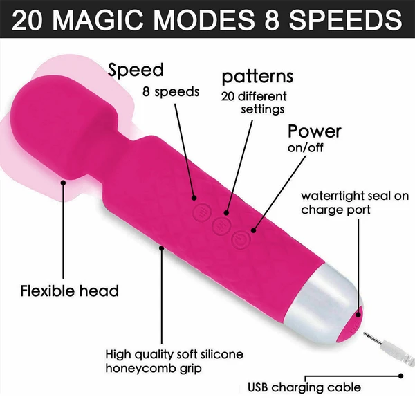 Profi Massagestab Mit Vibration – Für Nacken/Rücken Muskelschmerzen – 20 Stufen
