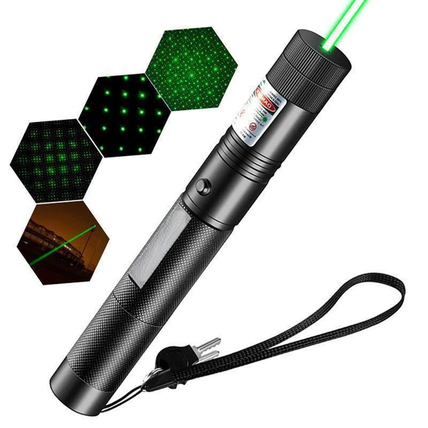 2in1 Starker Grüner Laserpointer Reichweite Präsentation Wiederaufladbar