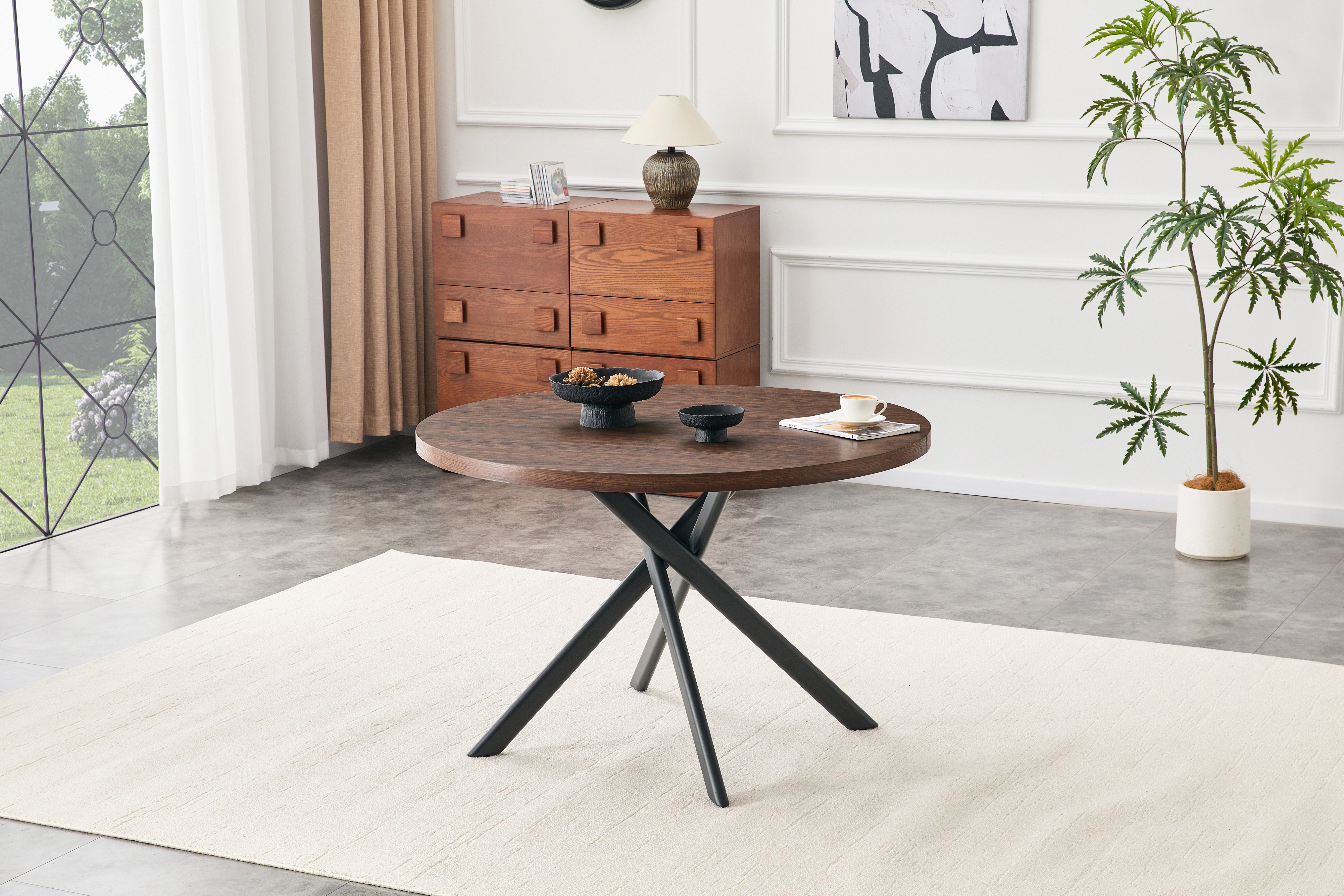 Round Foldable Dining Table