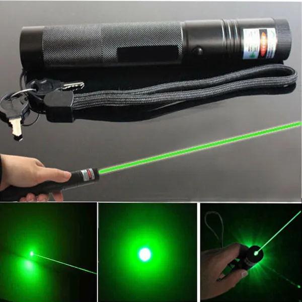 1MW Starker Grüner Laserpointer Outdoor-Lazer-Taschenlampe USB Wiederaufladbar