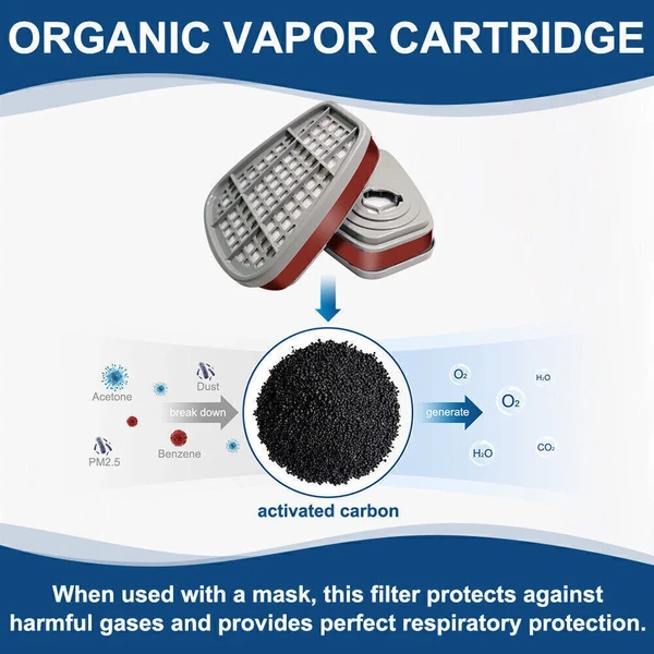 Wiederverwendbar Voll Gesicht Atemgerät Maske Für Malerei Spritzen Schweißen