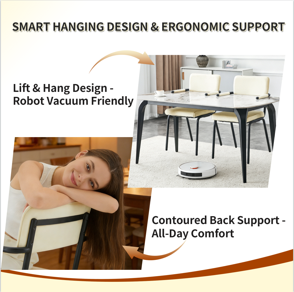 Upholstered Dining Chairs Set of 4, picture 4 of 4