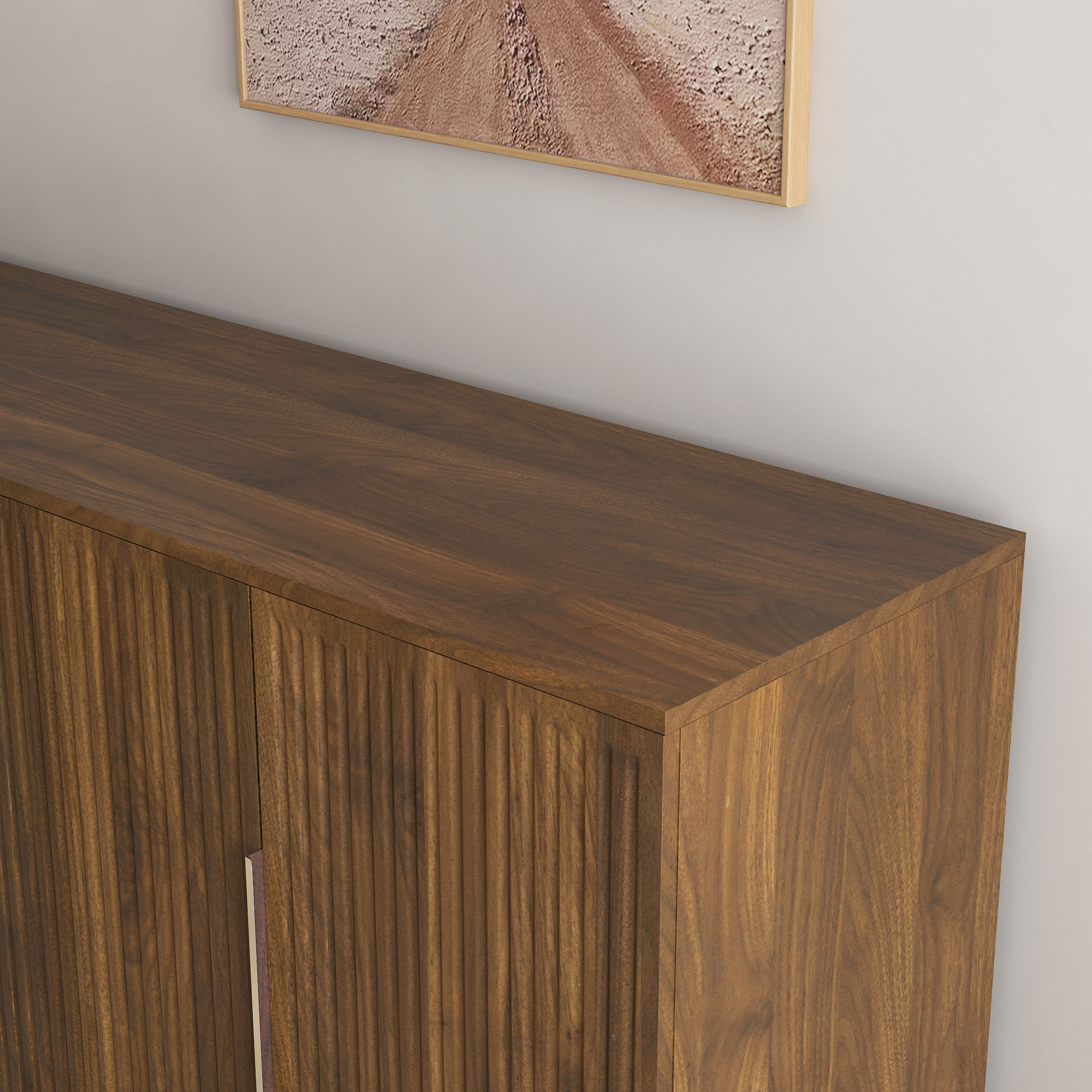 Wood Buffet Cabinet with Storage, picture 4 of 5