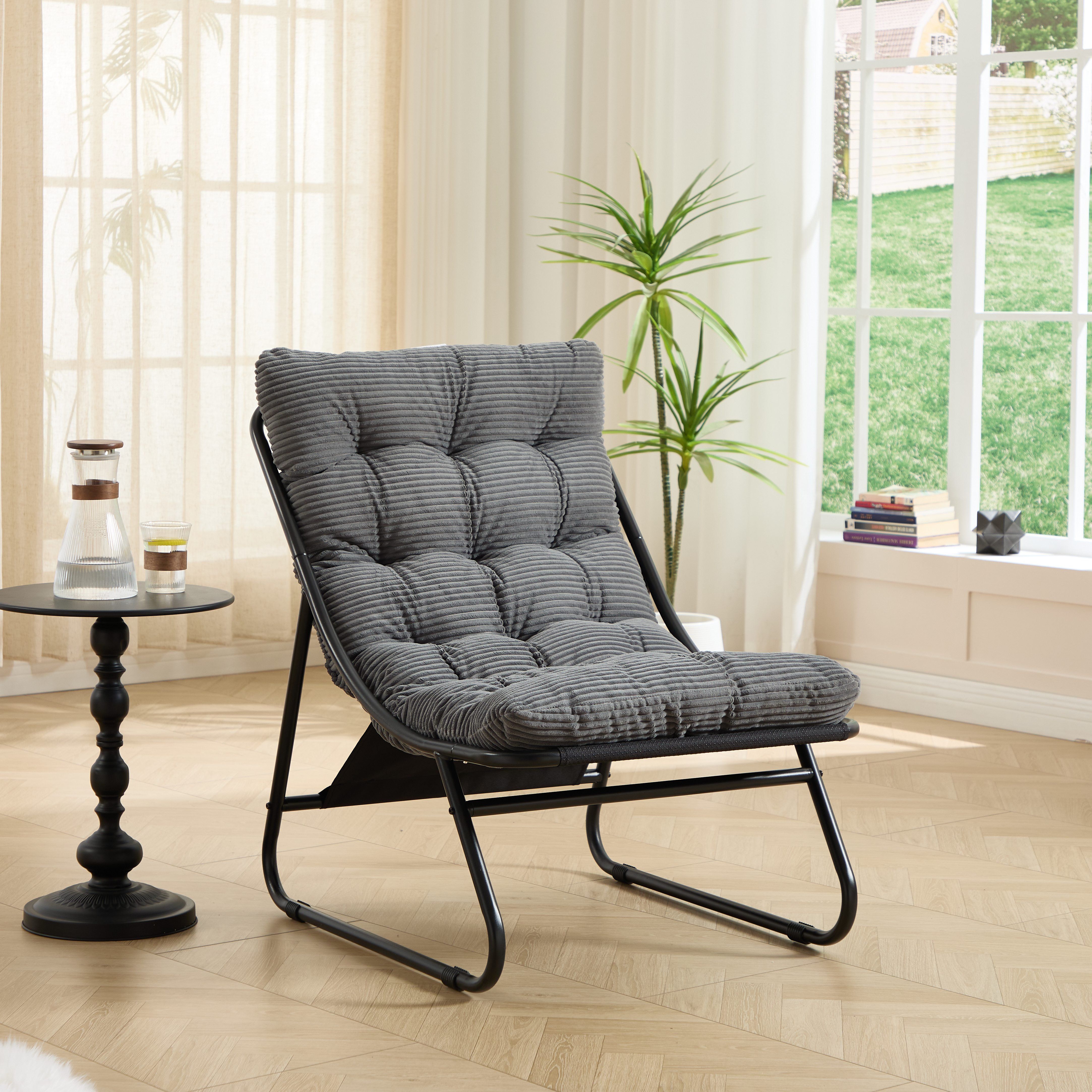 Patio Lounge Chair with Ottoman, picture 2 of 3