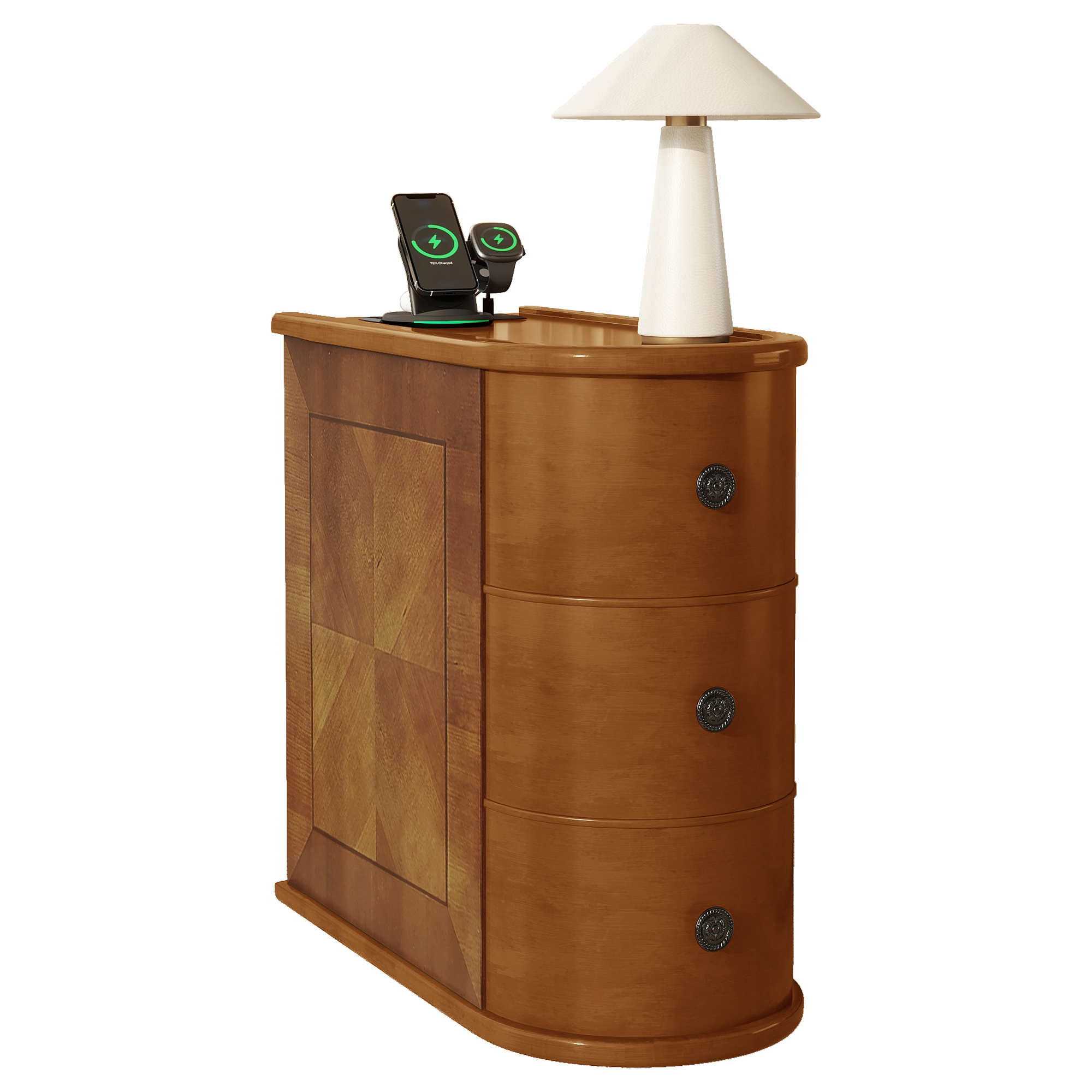 Rubber Wood End Table